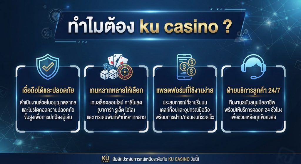 ทำไมต้อง ku casino ?